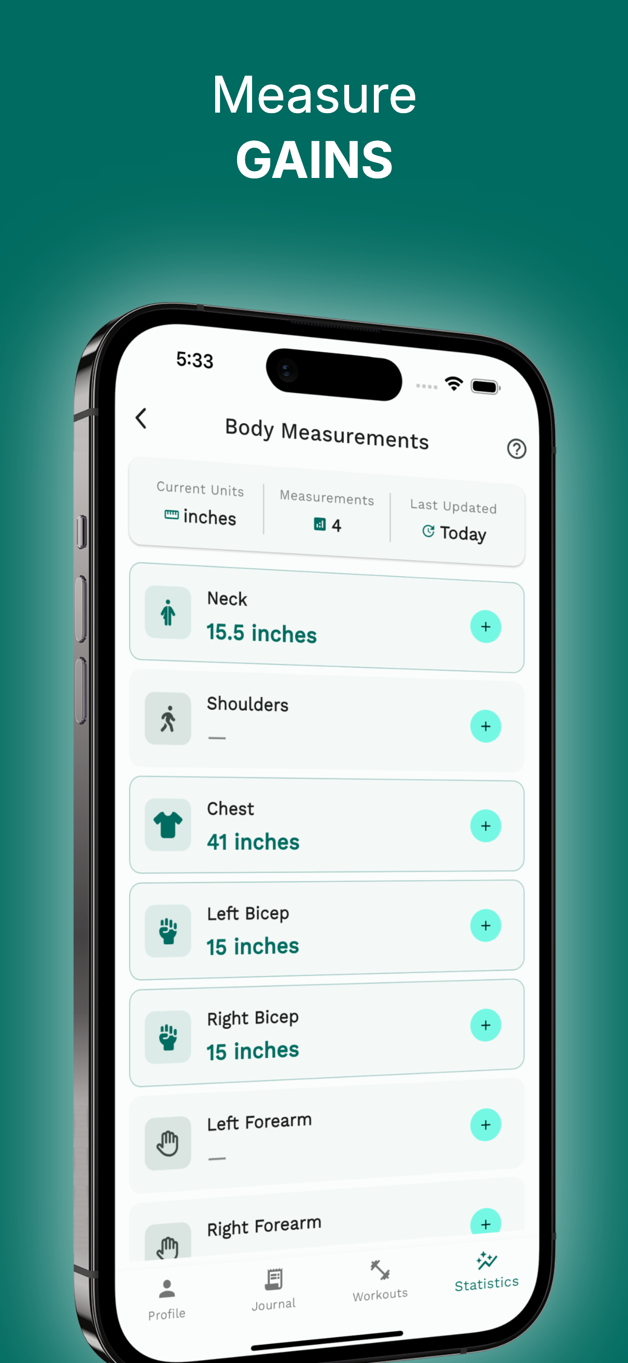 Measure your physical gains