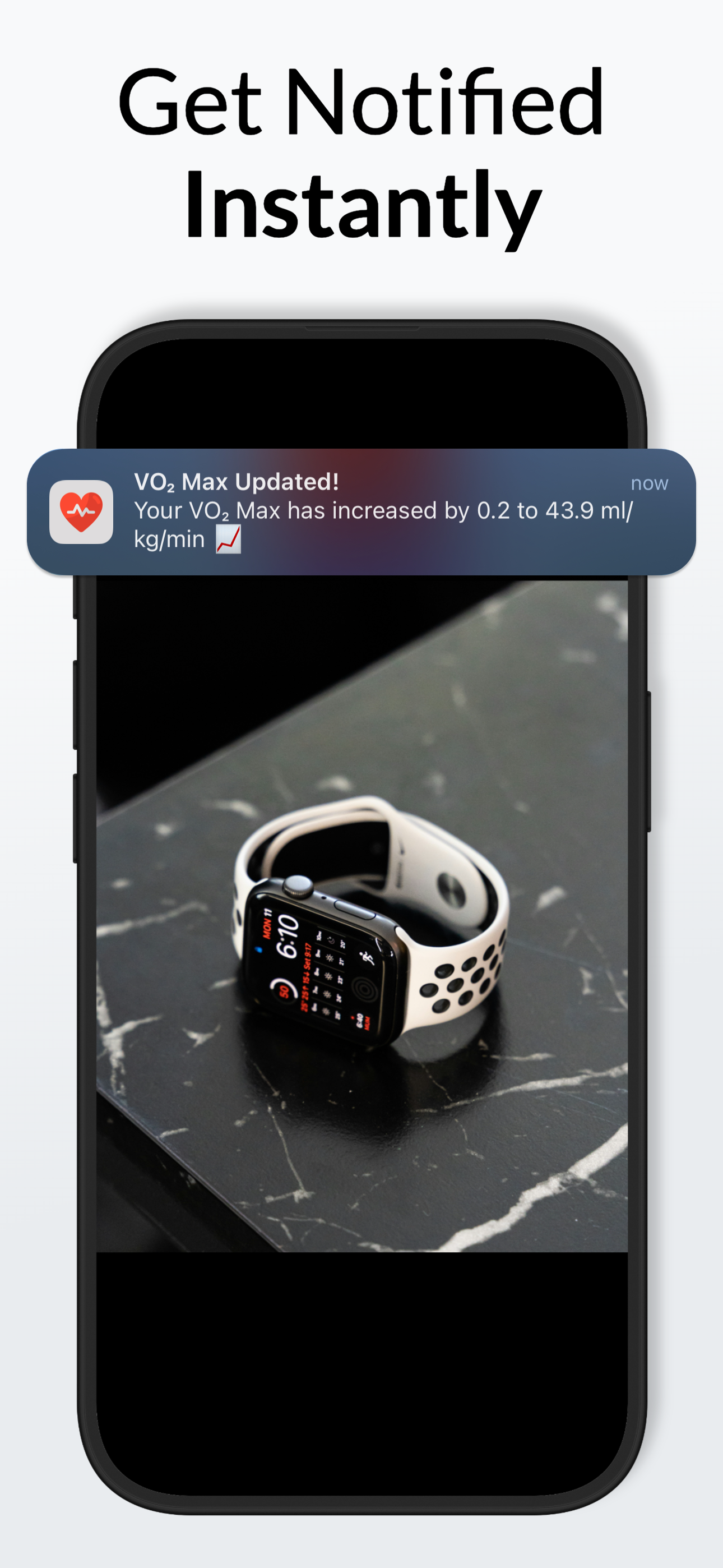 New VO2 Updates get pushed straight to your device