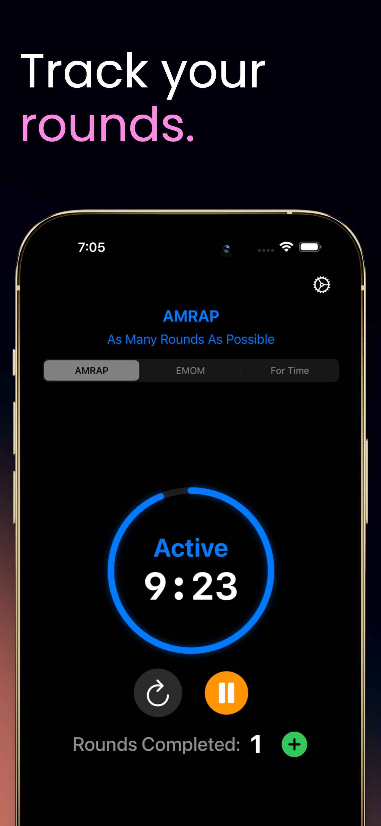 Track your rounds with visual feedback