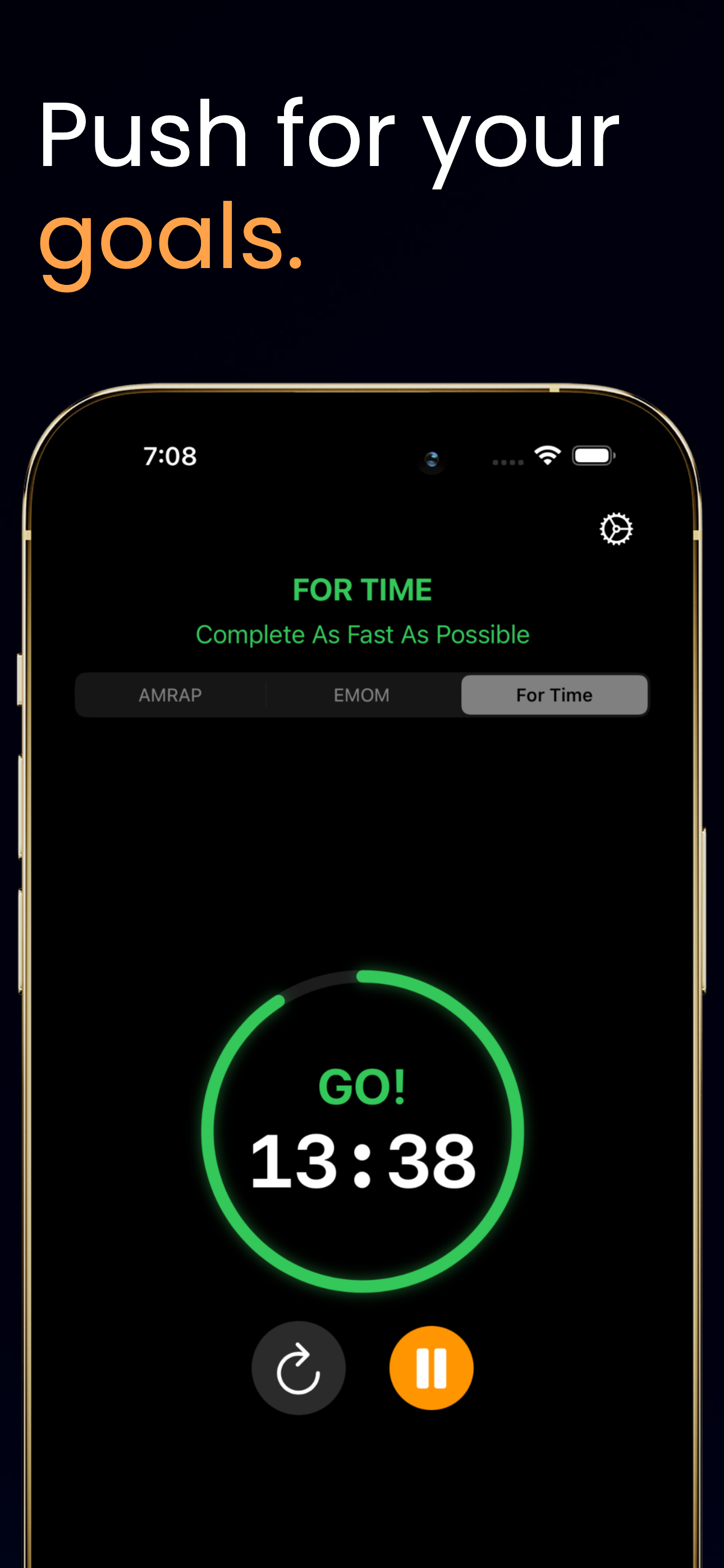 Customizable workout timers